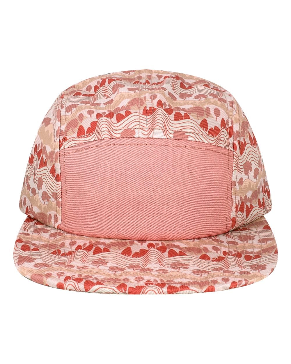 LOCALE Headwear Adjustable / Rose Wavy Tree LOCALE - Five-Panel Camper Hat