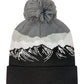 LOCALE Headwear One Size / Misty Peaks/Black LOCALE - Mountain Grand Recylced Beanie