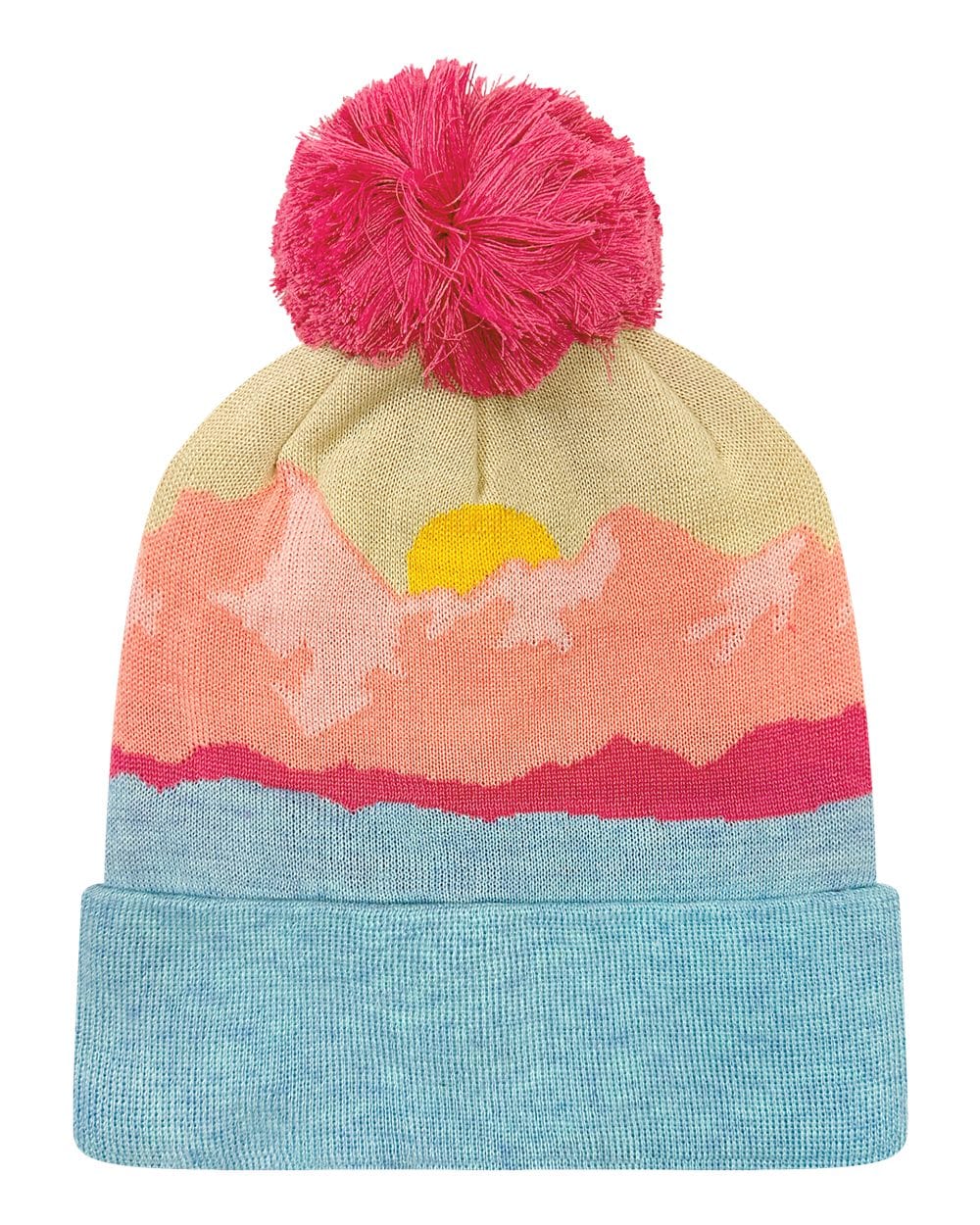 LOCALE Headwear One Size / Mountain Morning Aqua/Peach LOCALE - Mountain Grand Recylced Beanie
