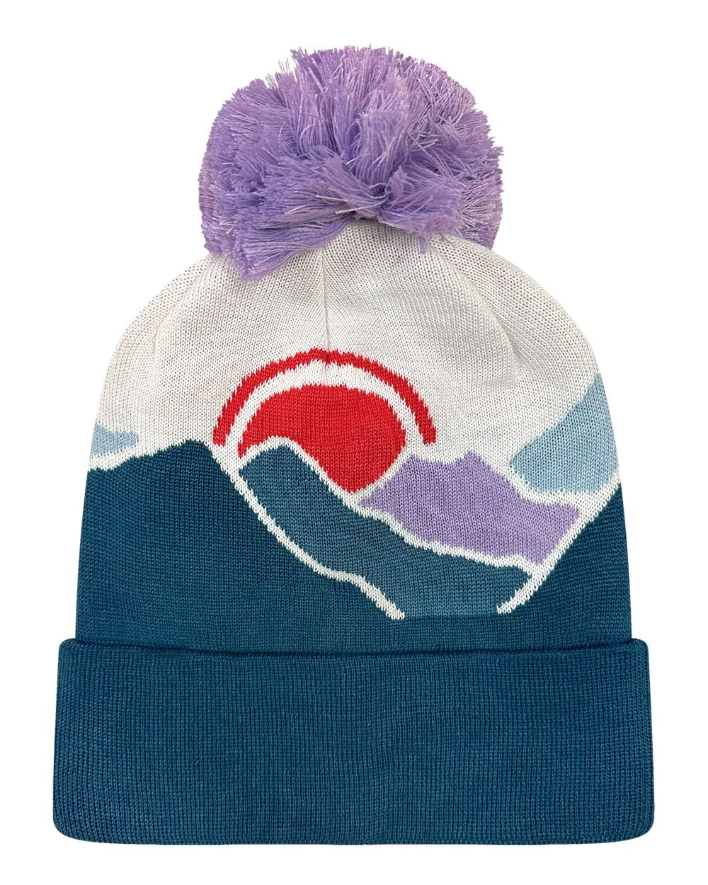 LOCALE Headwear One Size / Mountain Sunset/Purple LOCALE - Mountain Grand Recylced Beanie