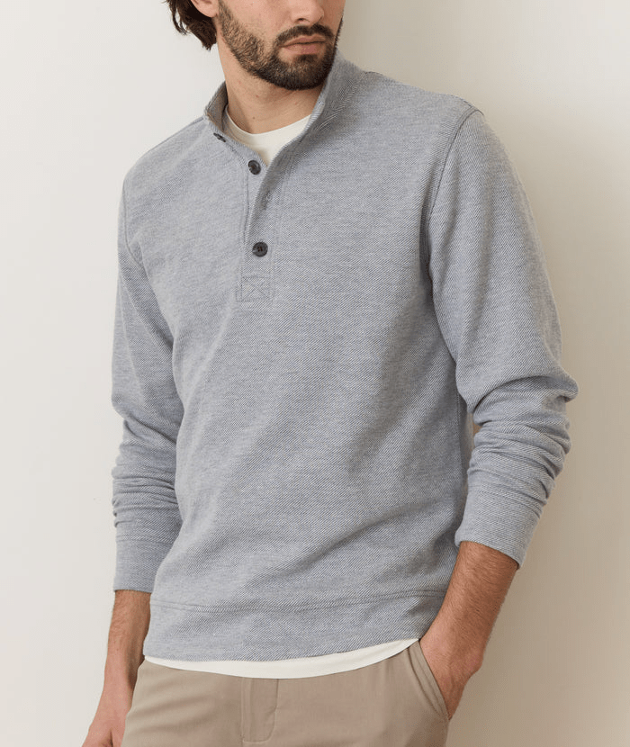 Marine Layer Layering Marine Layer - Men's Pacifica Stretch Twill Pullover