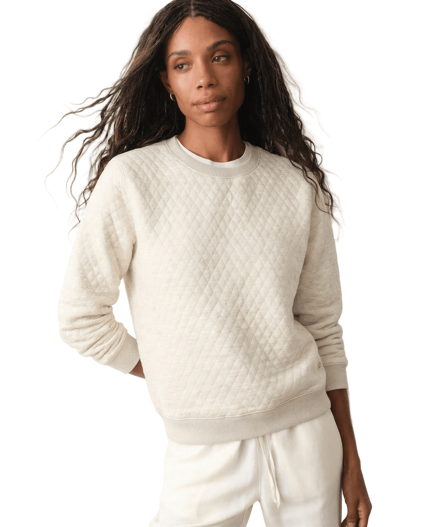 Marine Layer Layering Marine Layer - Women's Corbet Quilted Crewneck