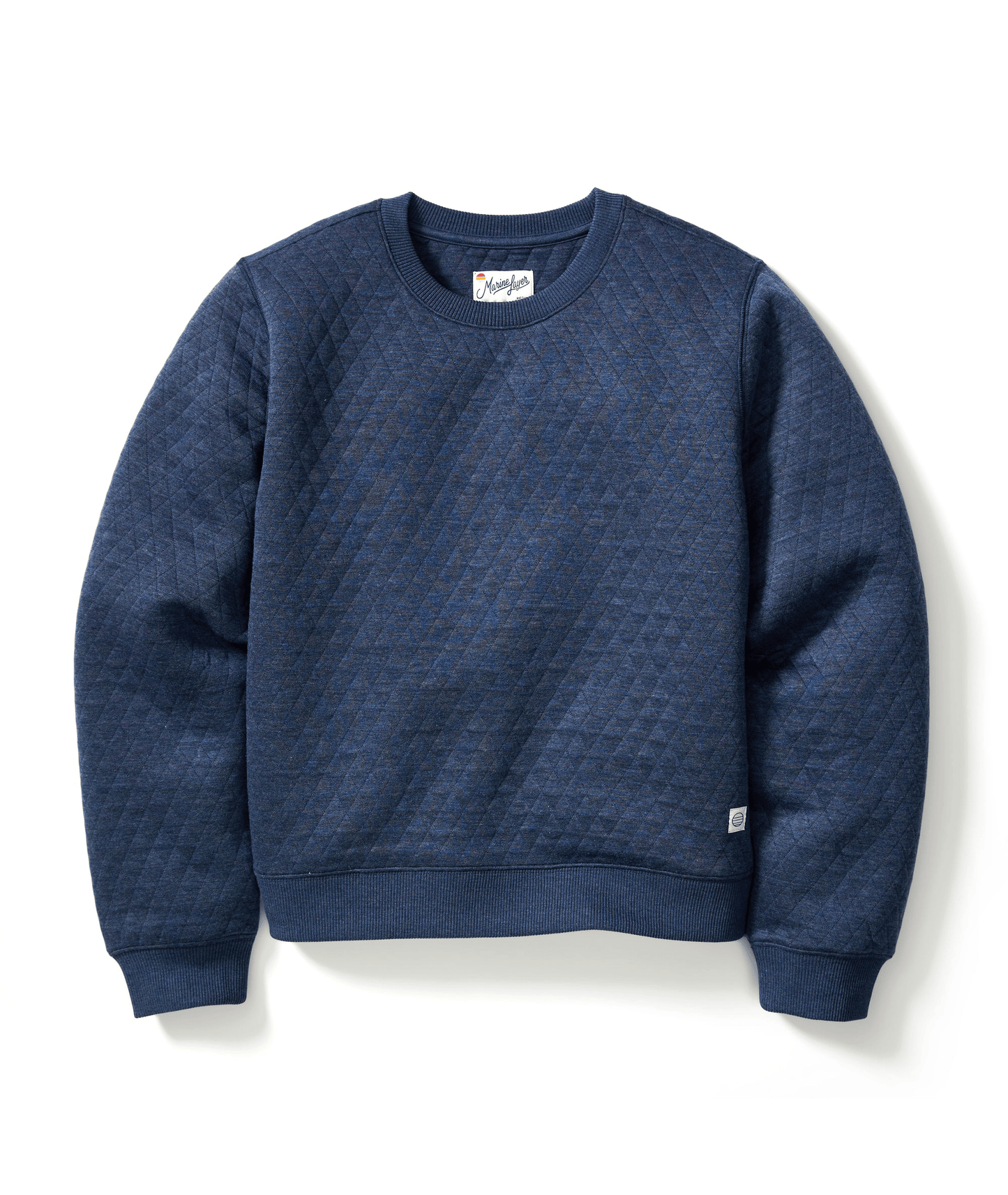 Marine Layer Layering Navy / XS Marine Layer - Women's Corbet Quilted Crewneck