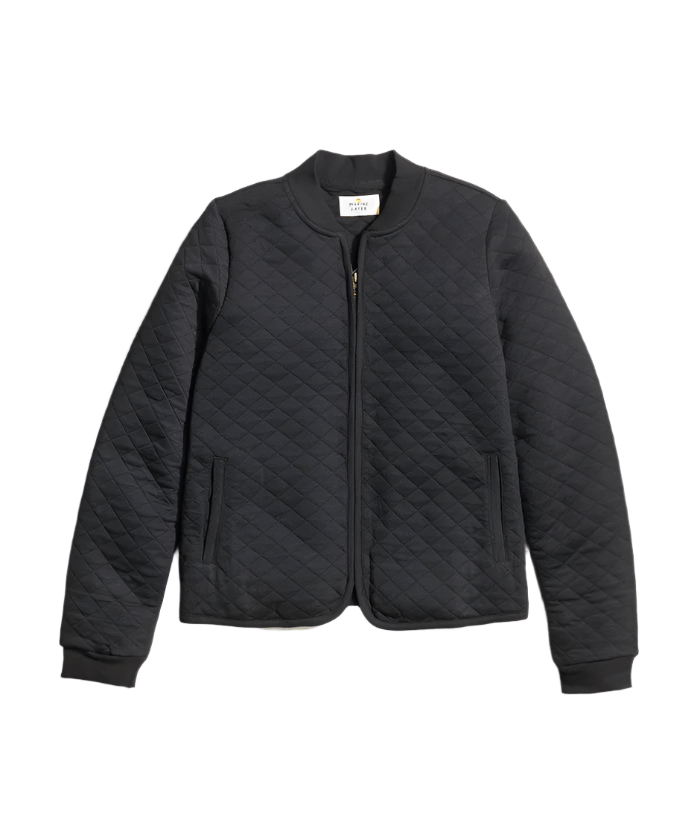 Marine Layer Outerwear XS / Black Marine Layer - Women's Corbet Quilted Bomber