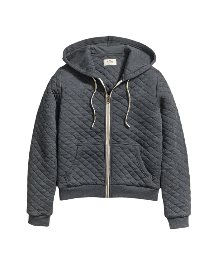 Marine Layer Outerwear XS / Dark Heather Grey Marine Layer - Women's Corbet Full-Zip Hoodie