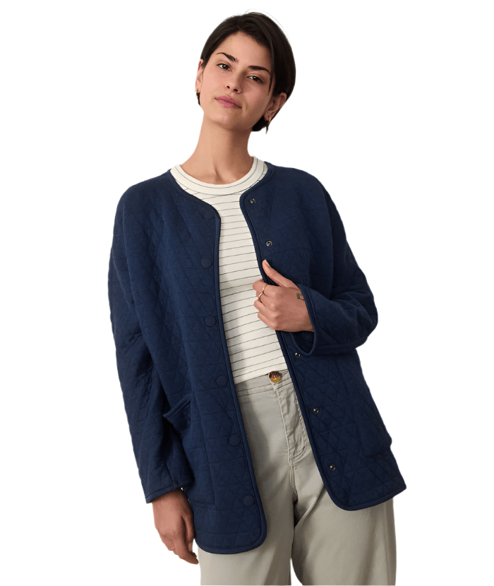 Marine Layer Outerwear XS / Indigo Heather Marine Layer - Women's Corbet Quilted Liner Jacket