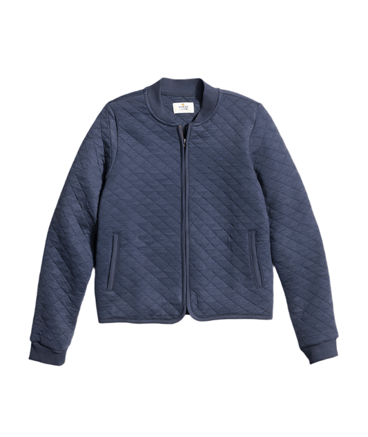 Marine Layer Outerwear XS / Navy Marine Layer - Women's Corbet Quilted Bomber