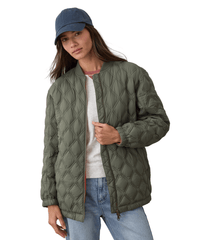 Marine Layer Outerwear XS / Olive Marine Layer - Women's Marina Quilted Bomber