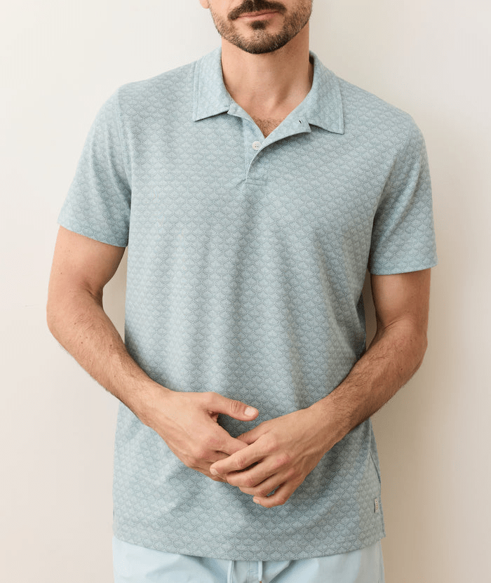 Marine Layer Polos Marine Layer - Men's Printed Air Polo
