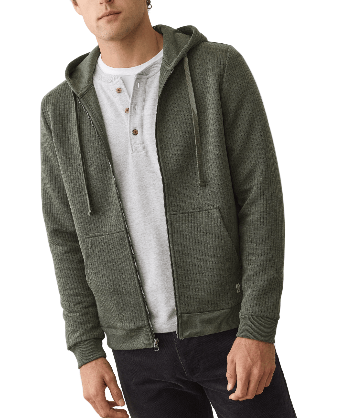 Marine Layer Sweatshirts Marine Layer - Corbet Quilted Full-Zip Hoodie