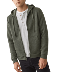 Marine Layer Sweatshirts Marine Layer - Corbet Quilted Full-Zip Hoodie