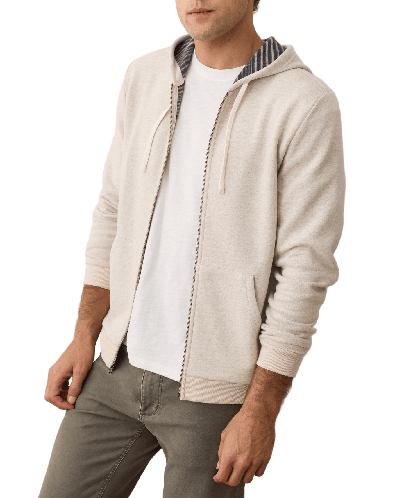 Marine Layer Sweatshirts Marine Layer - Men's Stripe Cloud 9 Full-Zip Hoodie