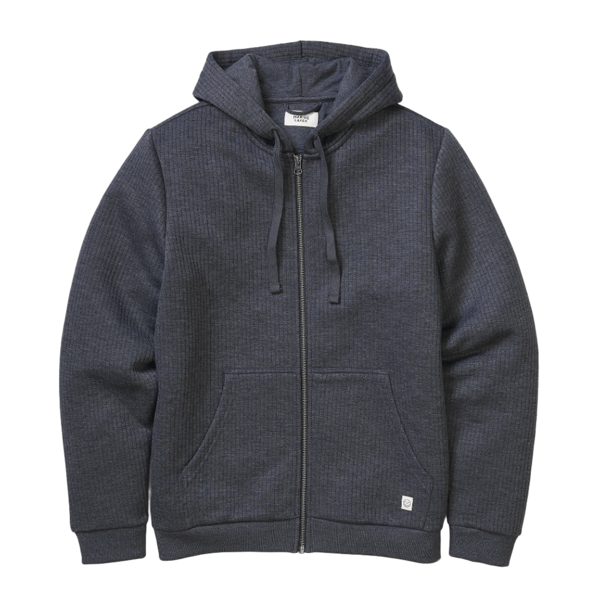 Marine Layer Sweatshirts S / Black Heather Marine Layer - Corbet Quilted Full-Zip Hoodie