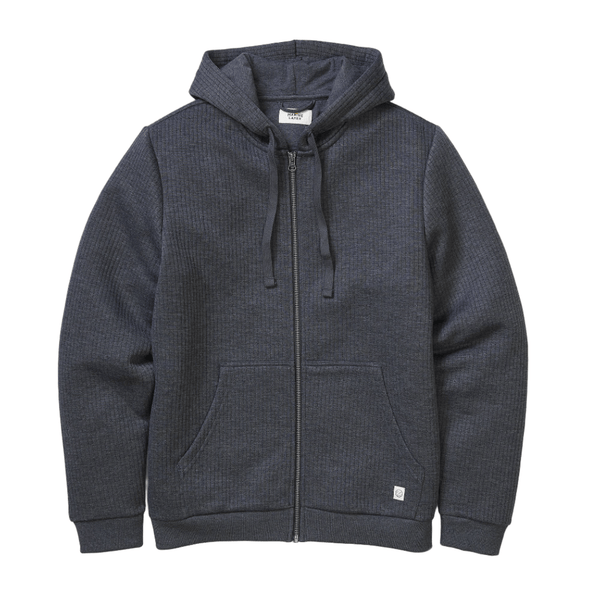 Marine Layer Sweatshirts S / Black Heather Marine Layer - Corbet Quilted Full-Zip Hoodie