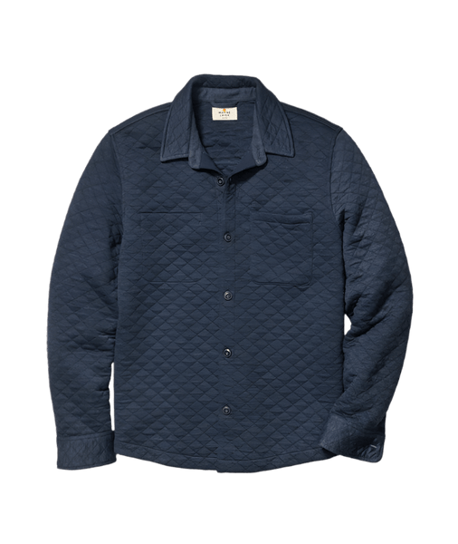 Marine Layer Sweatshirts S / Navy Marine Layer - Men's Corbet Quilted Overshirt