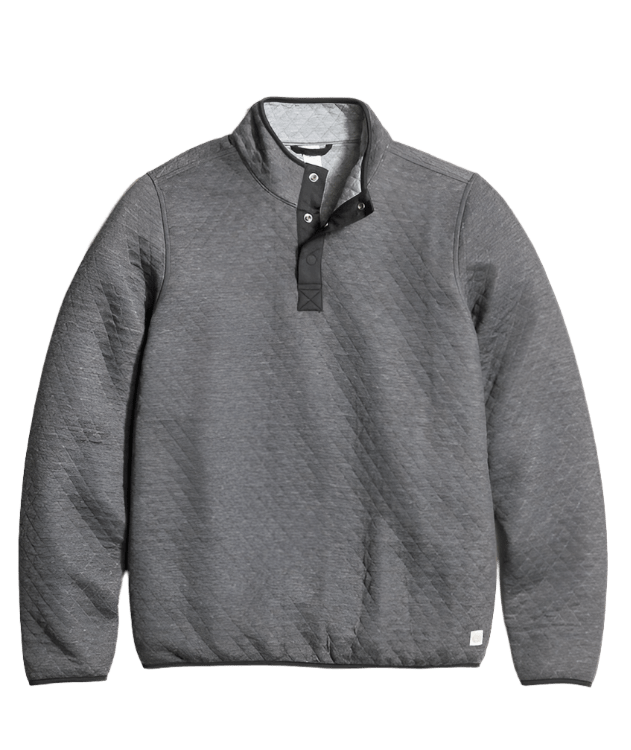 Marine Layer Sweatshirts XS / Charcoal/Heather Grey Marine Layer - Men's Reversible Corbet Pullover