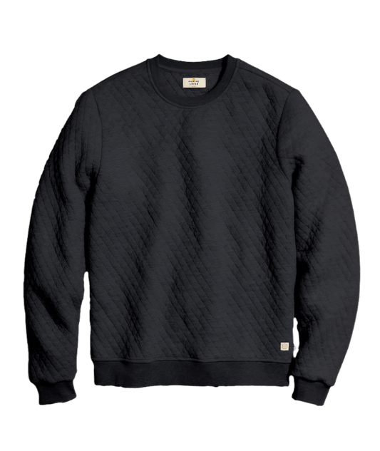 Marine Layer Sweatshirts XS / Charcoal Marine Layer - Men's Corbet Quilted Crewneck