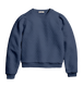 Marine Layer Sweatshirts XS / Navy Heather Marine Layer - Women's Corbet Quilted Puff Sleeve Crewneck