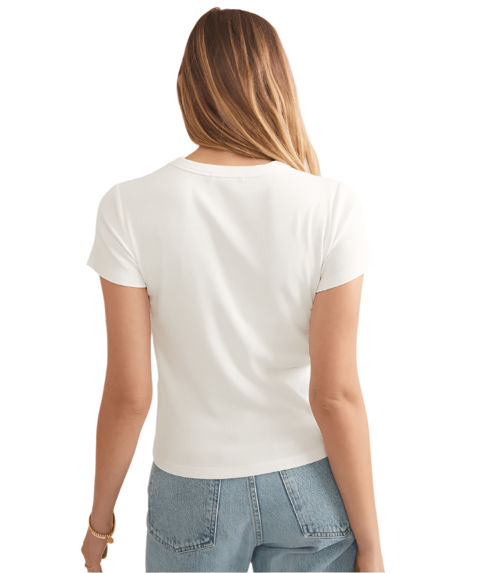 Marine Layer T-Shirts Marine Layer - Women's Lexi Rib Sun-In Crew Tee