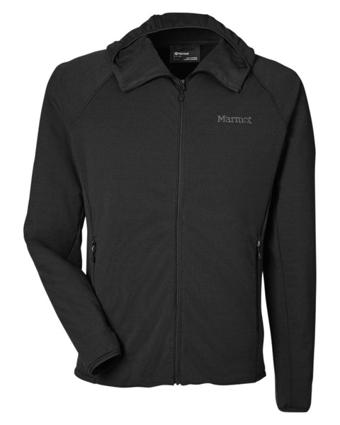 Marmot Fleece S / Black Marmot - Men's Leconte Full Zip Hooded Jacket