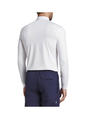 Peter Millar - Men's Performance Long-Sleeve Jersey Polo - White