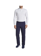 Peter Millar - Men's Performance Long-Sleeve Jersey Polo - White