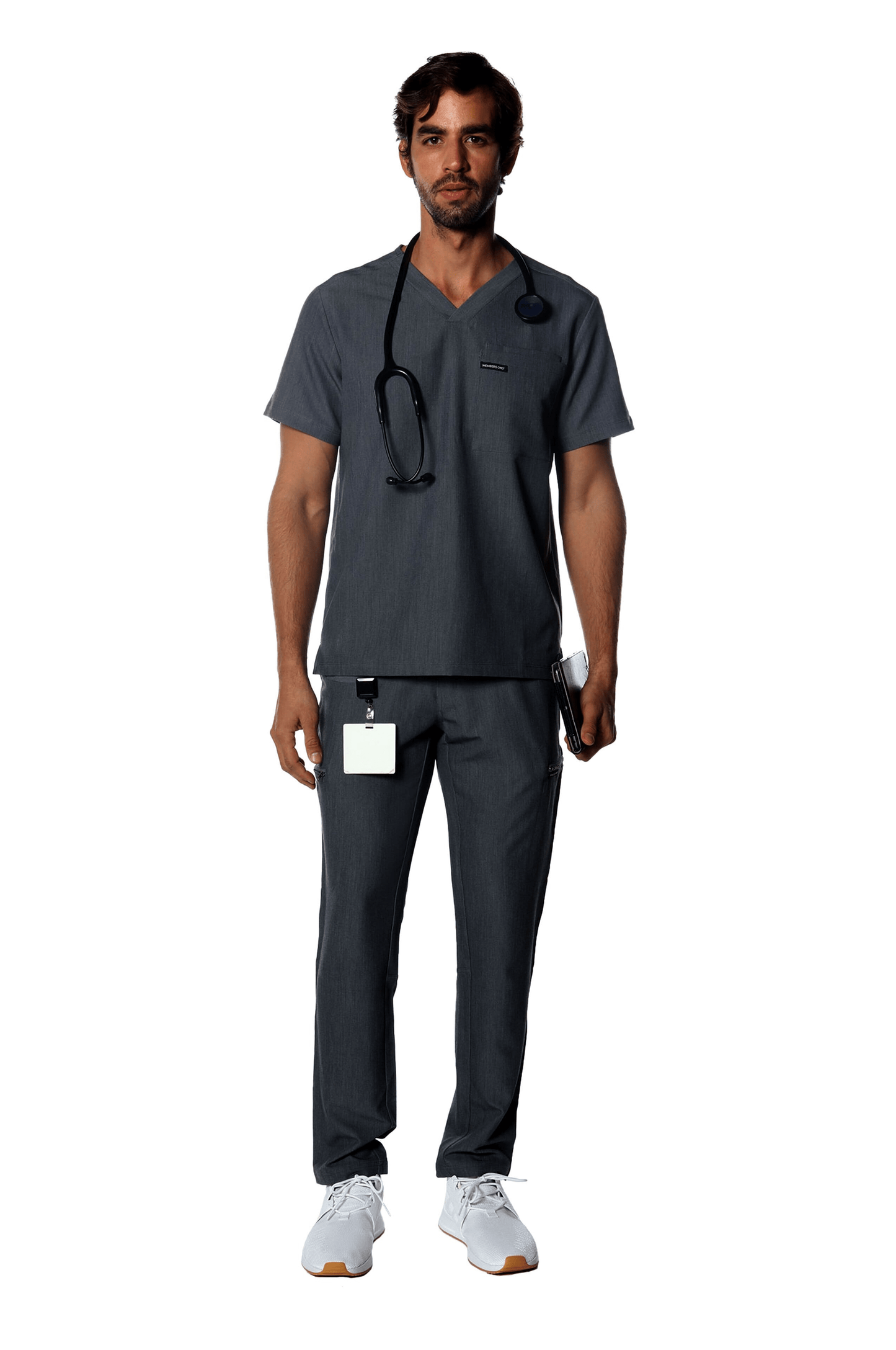 Members Only Scrubs Members Only - Men's Brighton 3-Pocket Scrub Top