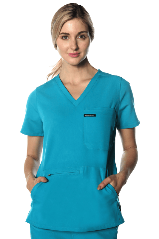 Members Only Scrubs Members Only - Women's Cordoba 5-Pocket Scrub Top