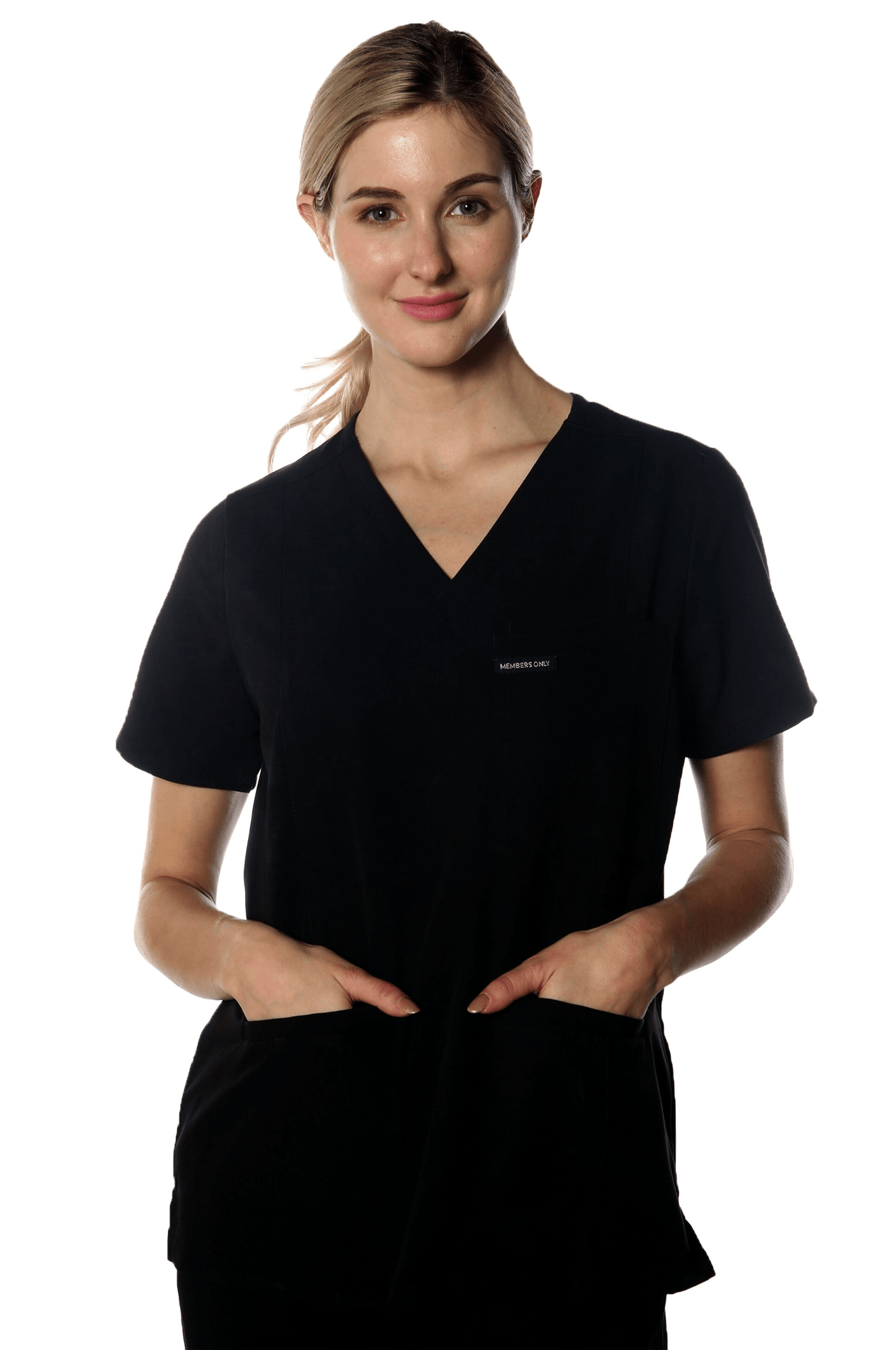 Members Only Scrubs Members Only - Women's Siena 5-Pocket Scrub Top