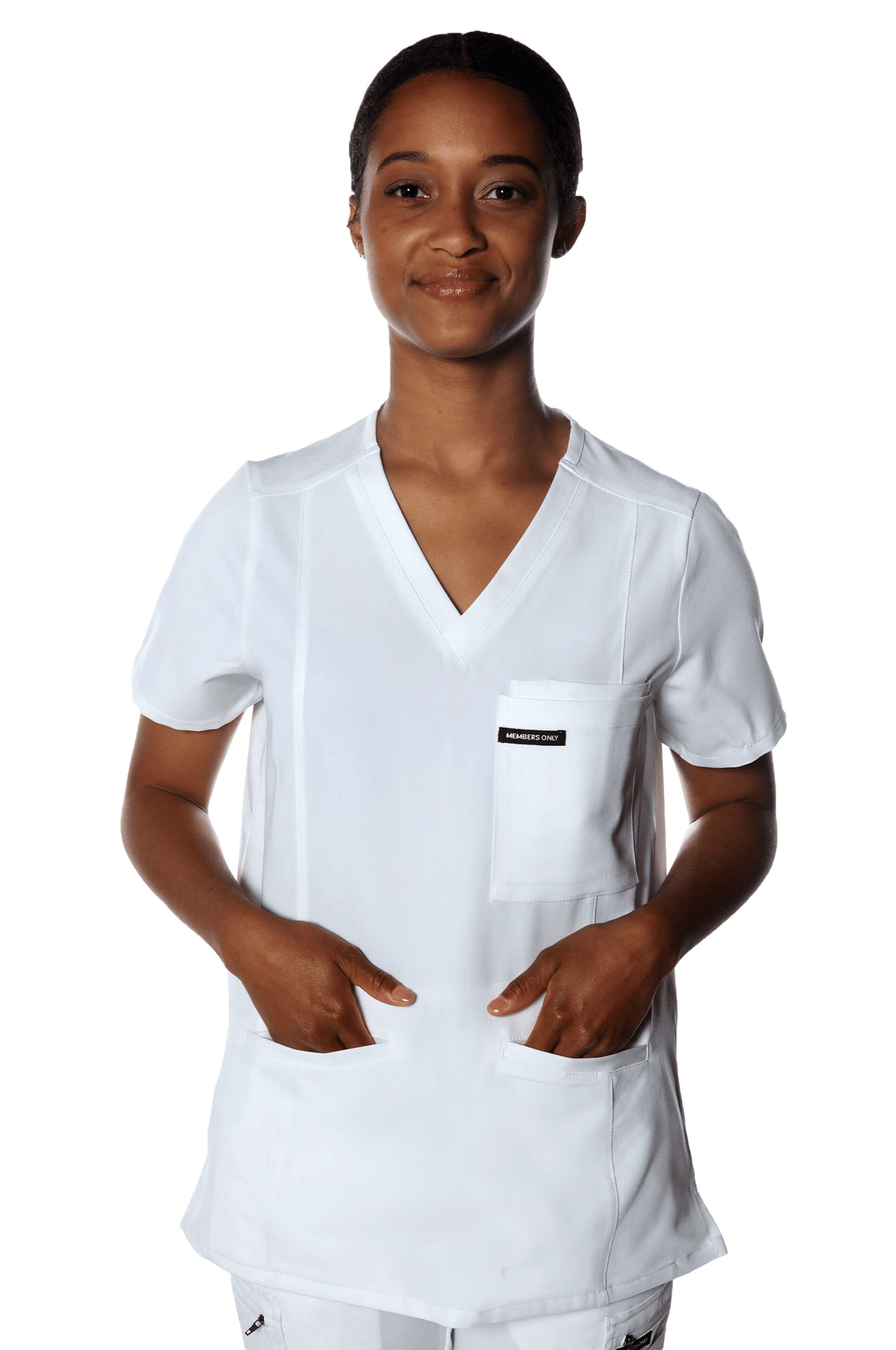 Members Only Scrubs Members Only - Women's Siena 5-Pocket Scrub Top