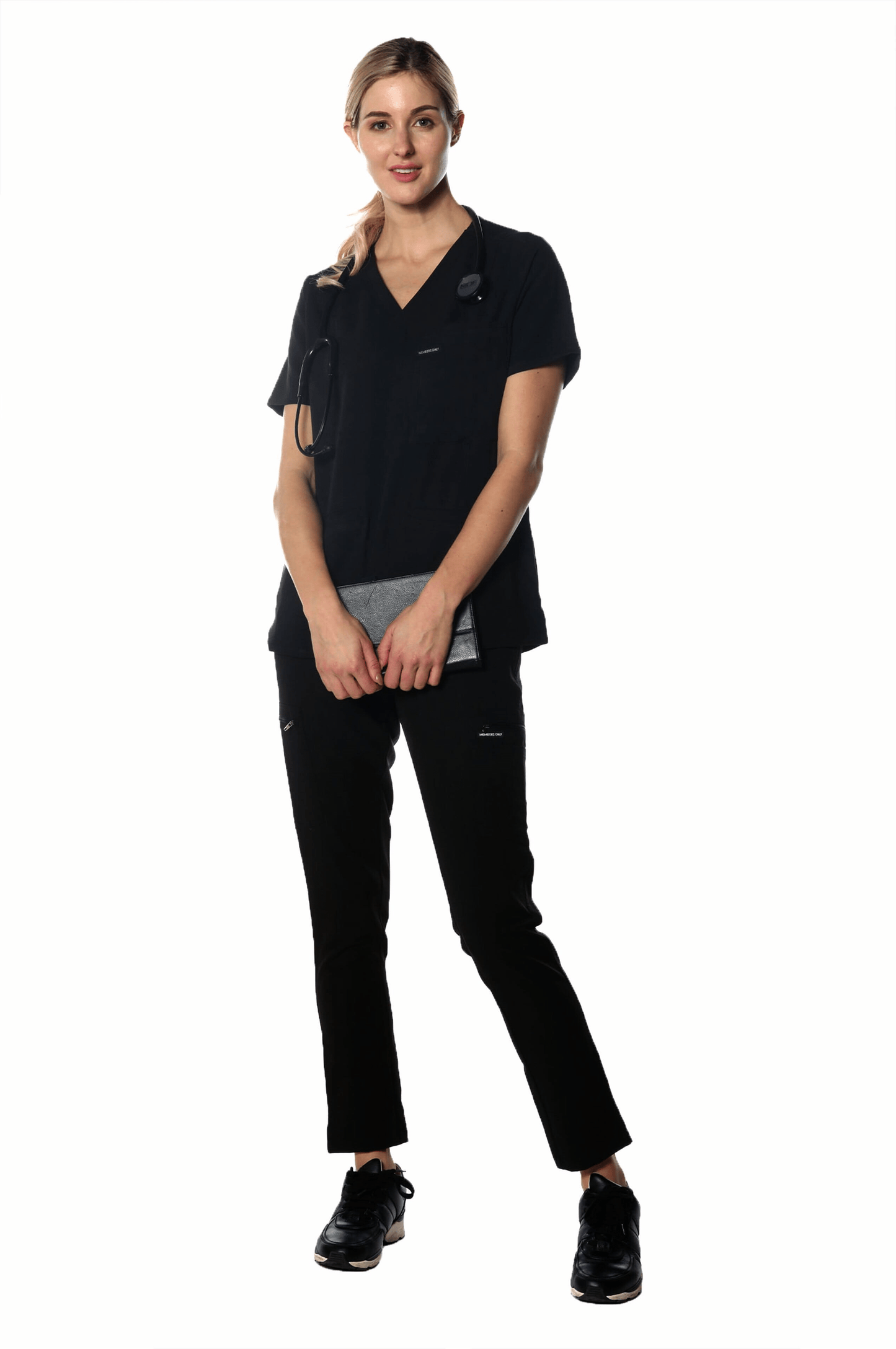 Members Only Scrubs Members Only - Women's Siena 5-Pocket Scrub Top