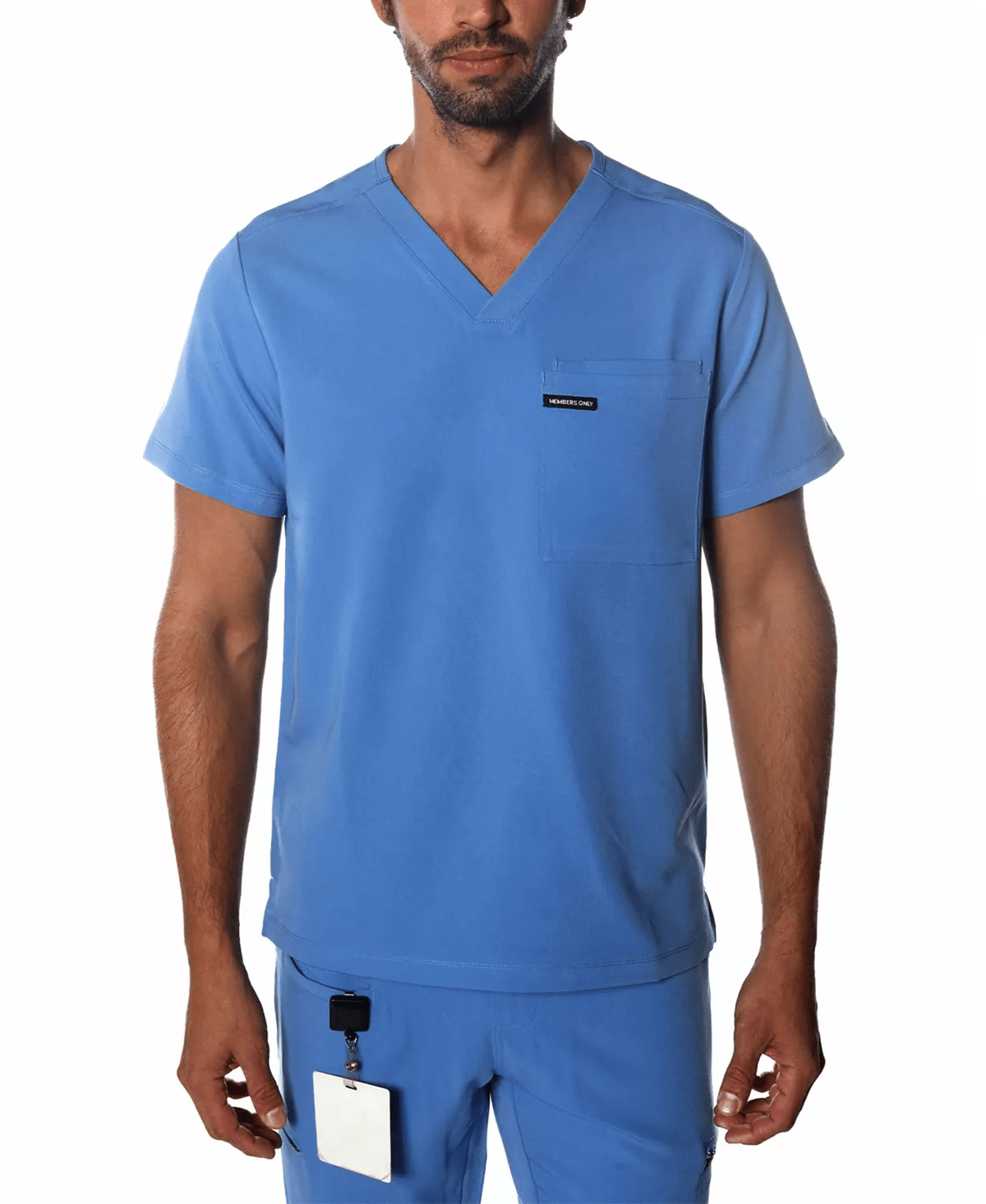 Members Only Scrubs XS / Ceil Blue Members Only - Men's Brighton 3-Pocket Scrub Top