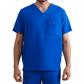 Members Only Scrubs XS / Royal Blue Members Only - Men's Brighton 3-Pocket Scrub Top