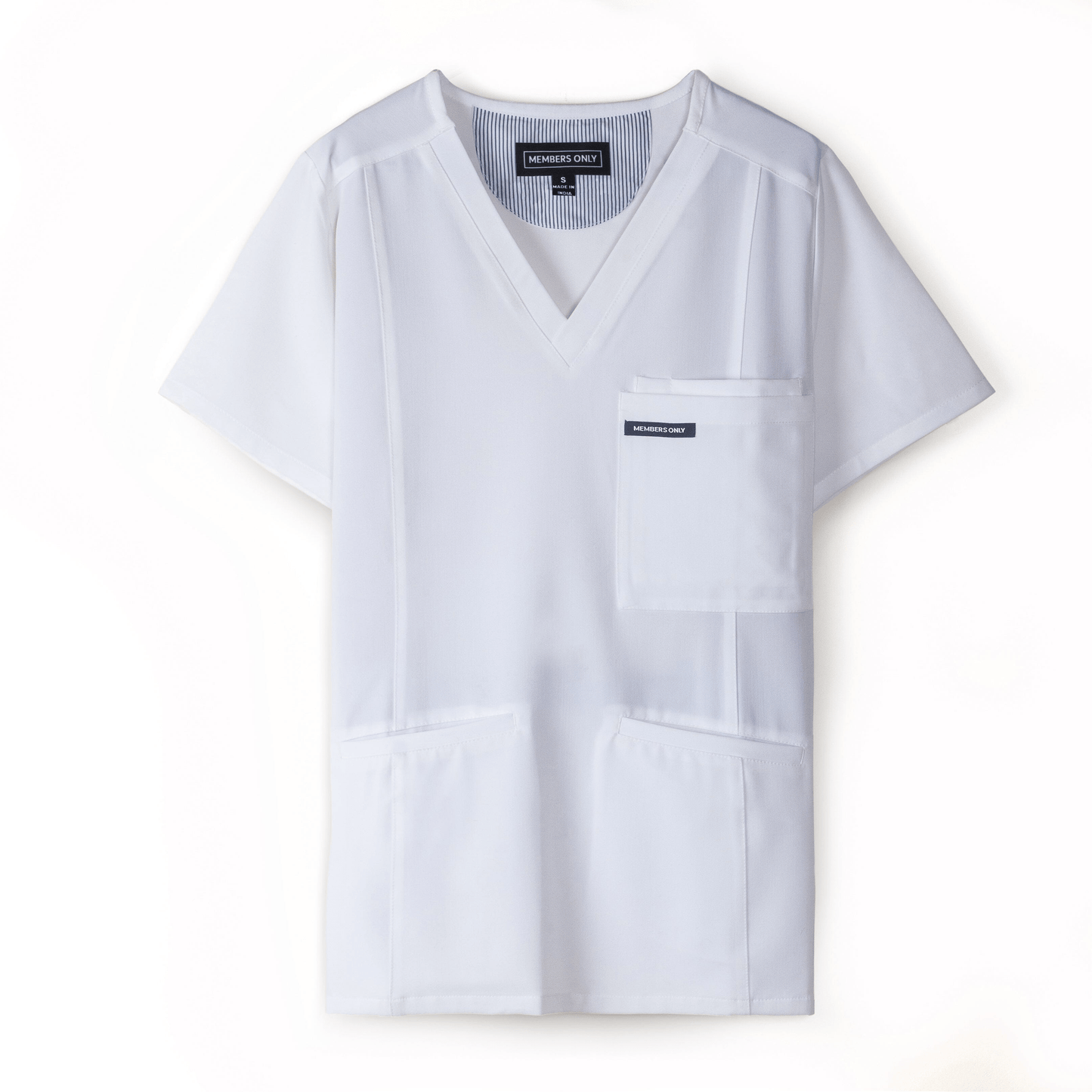 Members Only Scrubs XS / White Members Only - Women's Siena 5-Pocket Scrub Top