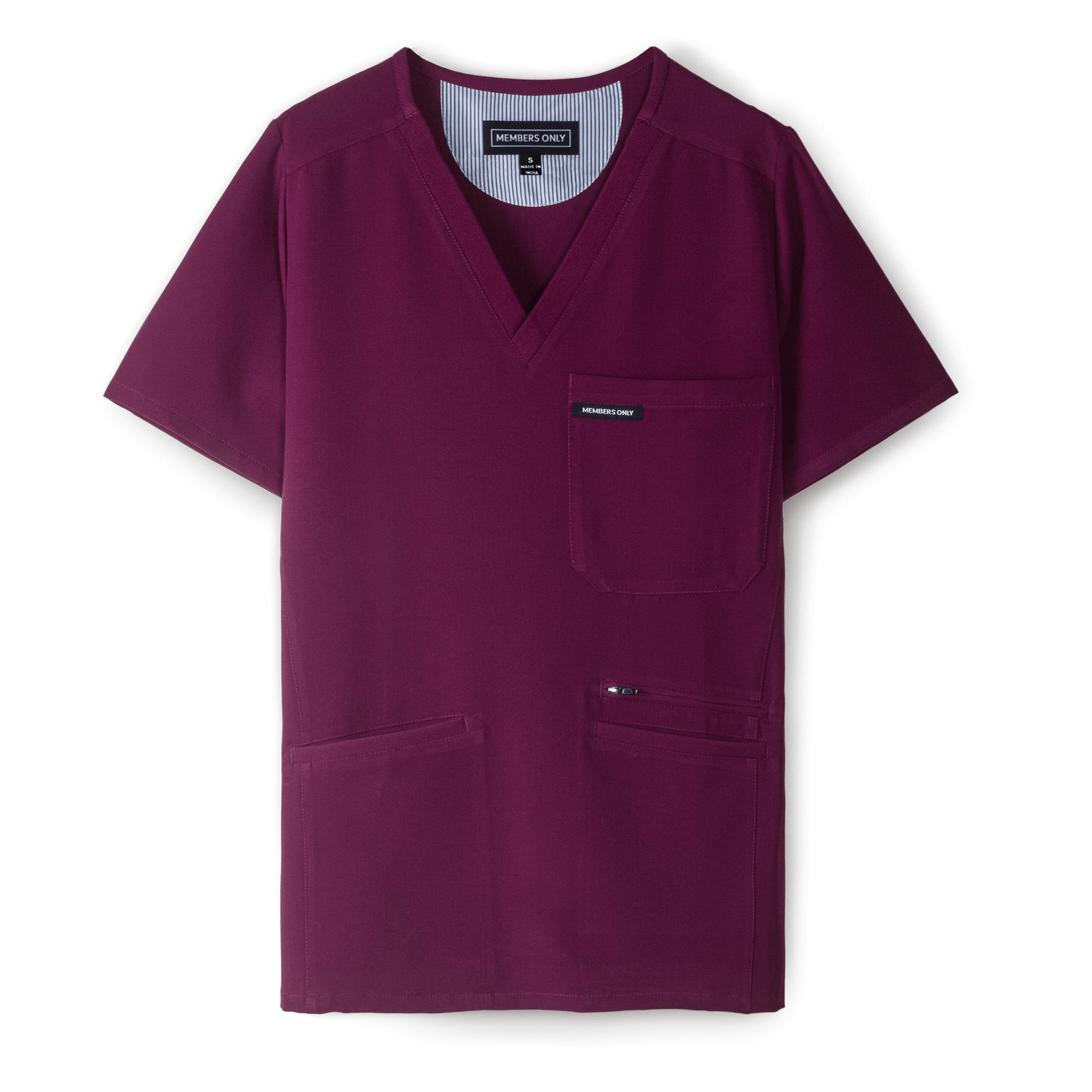 Members Only Scrubs XS / Wine Members Only - Women's Palermo 4-Pocket Scrub Top