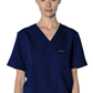 Members Only Scrubs XXS / Navy Members Only - Women's Bari 1-Pocket Scrub Top