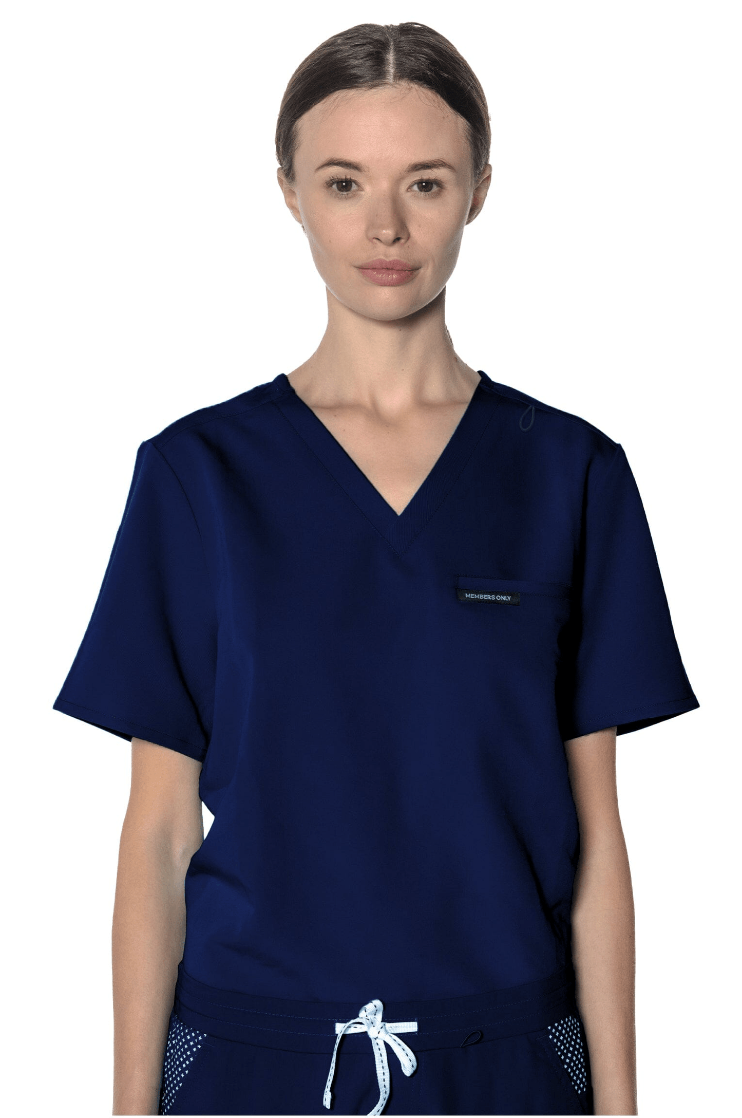 Members Only Scrubs XXS / Navy Members Only - Women's Bari 1-Pocket Scrub Top