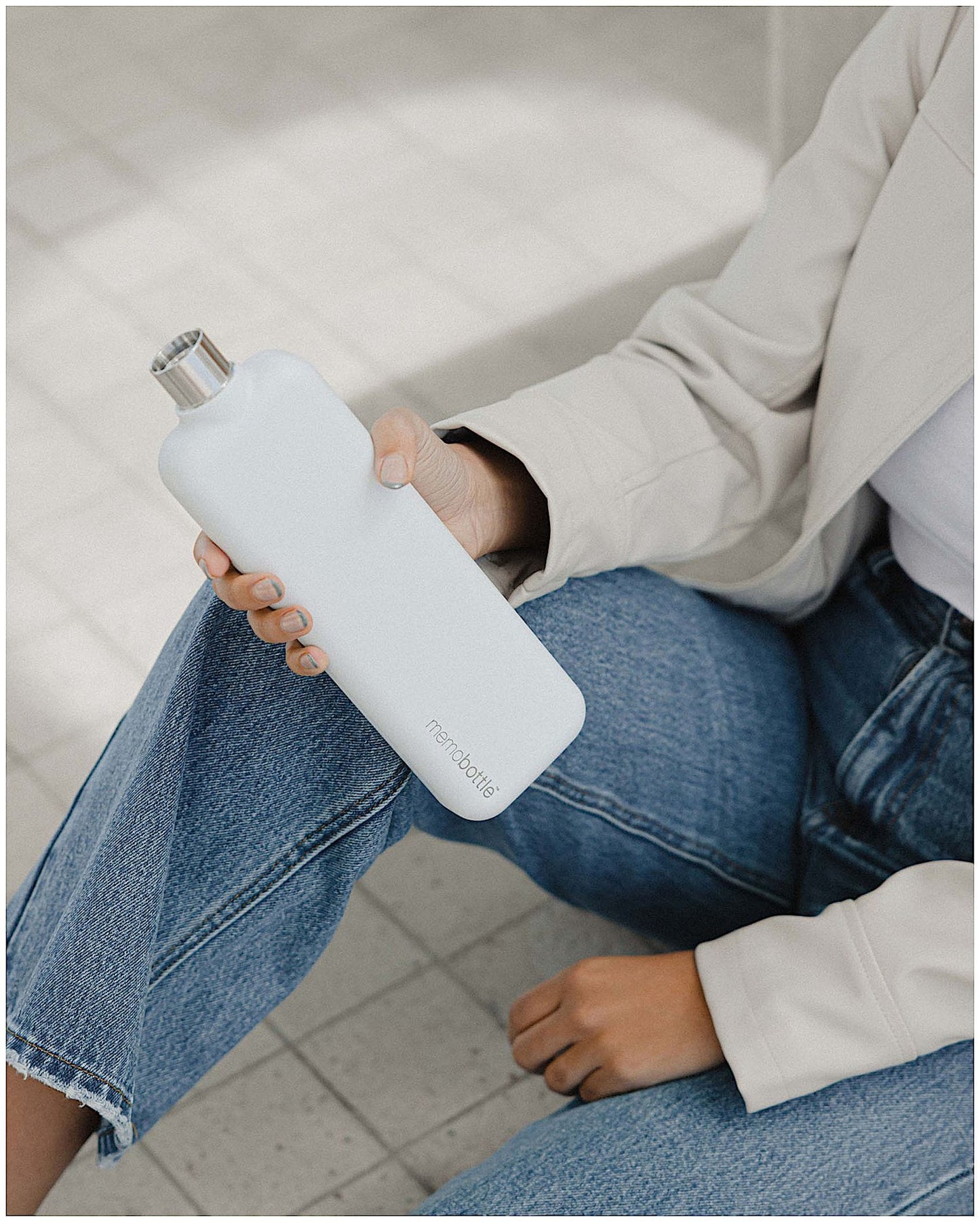 memobottle Drinkware memobottle - Slim Stainless Steel 20oz Bottle