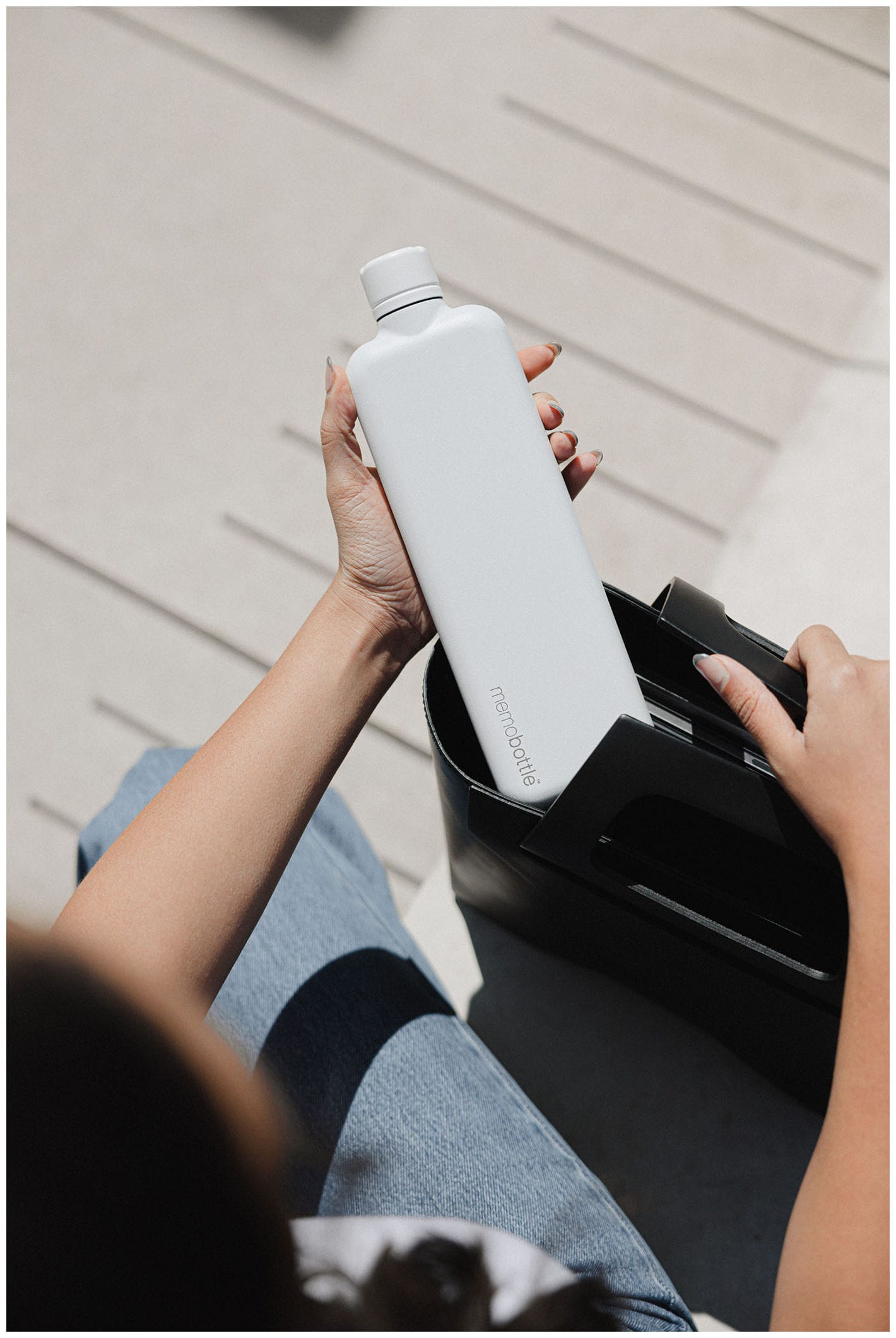 memobottle Drinkware memobottle - Slim Stainless Steel 20oz Bottle