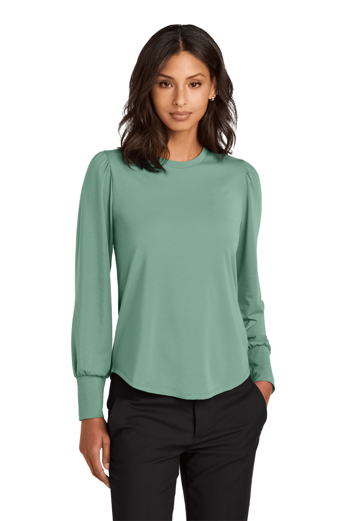 Mercer+Mettle Knit Top Mercer+Mettle - Women's Stretch Jersey Long Sleeve Blouson Top