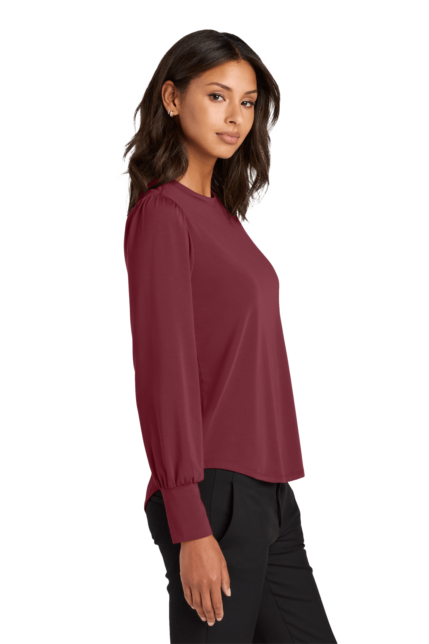 Mercer+Mettle Knit Top Mercer+Mettle - Women's Stretch Jersey Long Sleeve Blouson Top