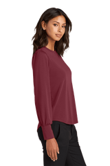 Mercer+Mettle Knit Top Mercer+Mettle - Women's Stretch Jersey Long Sleeve Blouson Top
