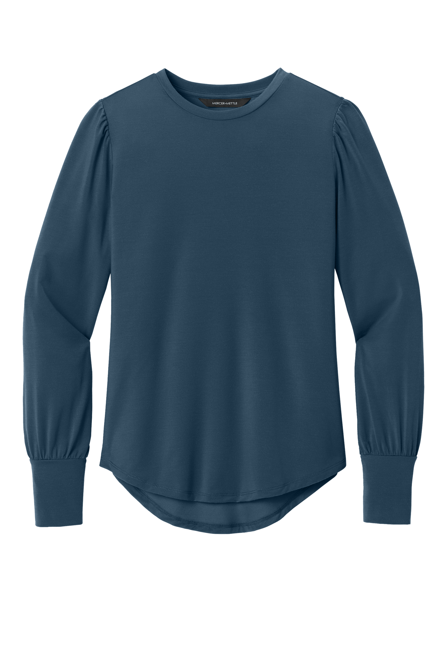 Mercer+Mettle Knit Top XS / Insignia Blue Mercer+Mettle - Women's Stretch Jersey Long Sleeve Blouson Top