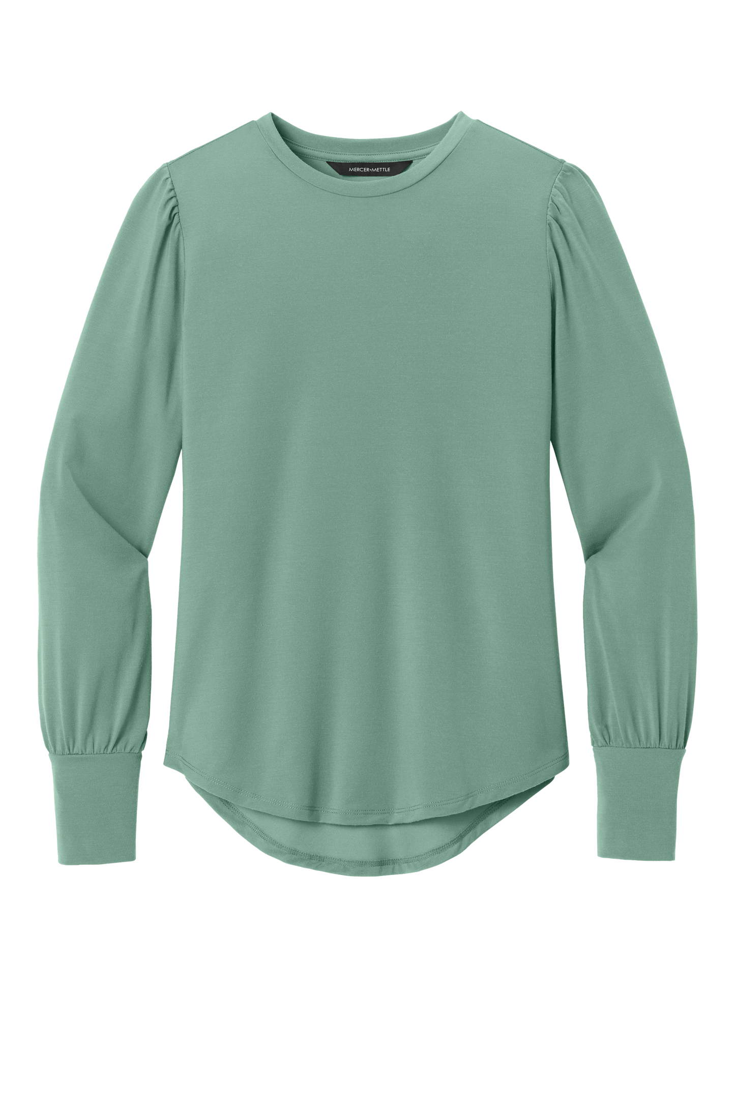 Mercer+Mettle Knit Top XS / Sage Mercer+Mettle - Women's Stretch Jersey Long Sleeve Blouson Top
