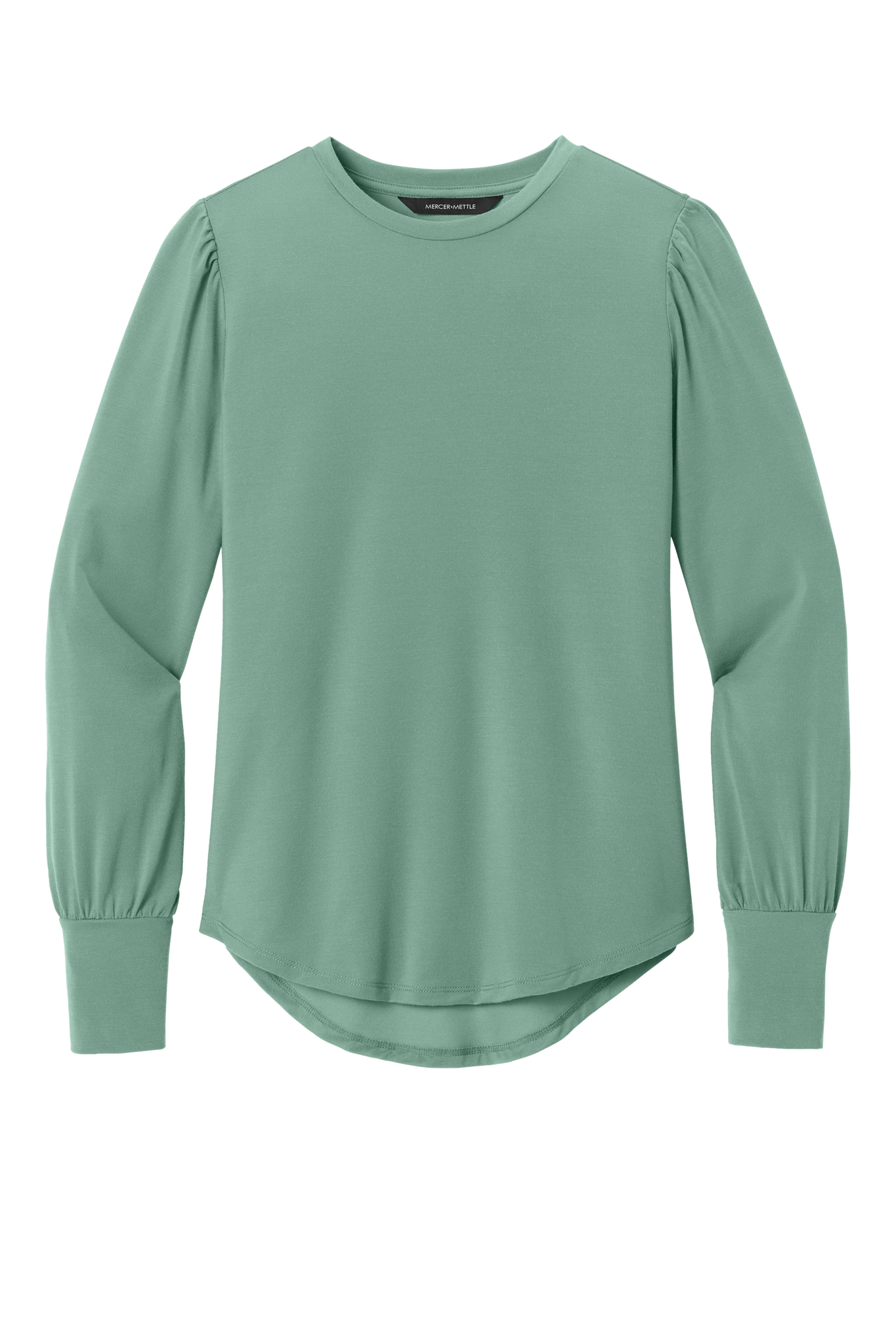 Mercer+Mettle Knit Top XS / Sage Mercer+Mettle - Women's Stretch Jersey Long Sleeve Blouson Top