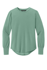 Mercer+Mettle Knit Top XS / Sage Mercer+Mettle - Women's Stretch Jersey Long Sleeve Blouson Top