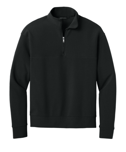 Mercer+Mettle Layering XS / Deep Black Mercer+Mettle - Men's Linear Texture 1/4-Zip