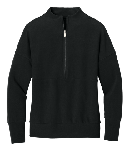 Mercer+Mettle Layering XS / Deep Black Mercer+Mettle - Women's Linear Texture 1/4-Zip