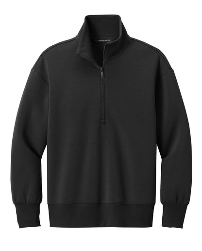 Mercer+Mettle Layering XS / Deep Black Mercer+Mettle - Women's Soft Spacer 1/4-Zip