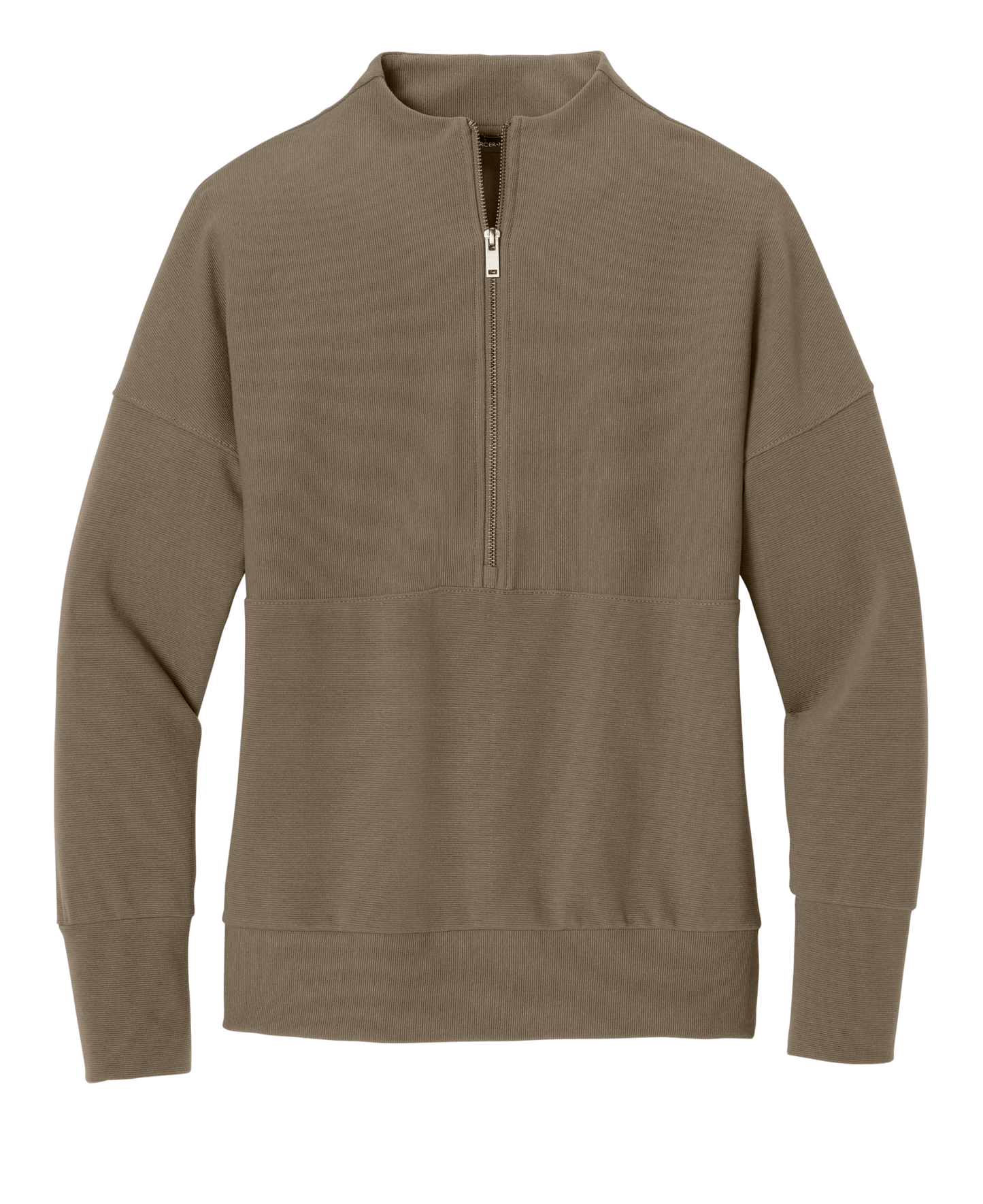Mercer+Mettle Layering XS / Warm Taupe Mercer+Mettle - Women's Linear Texture 1/4-Zip